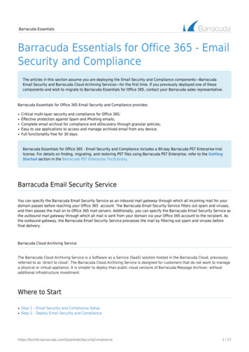 Barracuda Essentials For Office 365 - Email Security And .