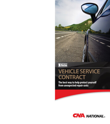 VEHICLE SERVICE CONTRACT