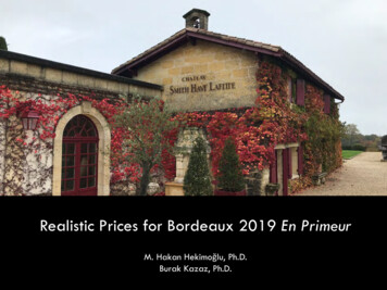 Realistic Prices For Bordeaux 2019 . - Syracuse University