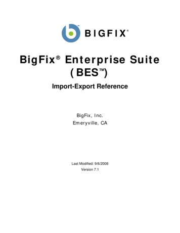 BigFix Enterprise Suite (BES