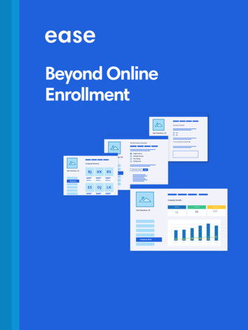 Beyond Online Enrollment - EaseCentral