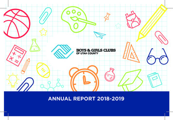 ANNUAL REPORT 2018-2019 - Bgcutah 