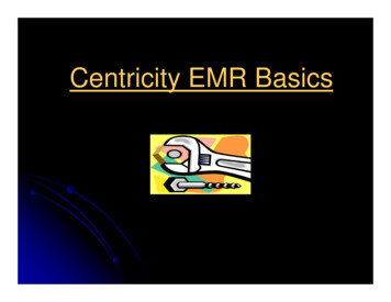Centricity EMR Basics