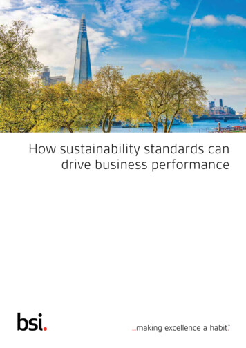 How Sustainability Standards Can Drive Business 