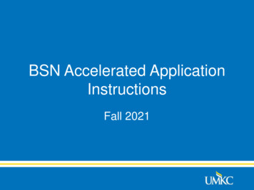 BSN Accelerated Application Instructions