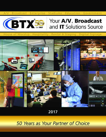 Your A/V Broadcast And IT Solutions Source