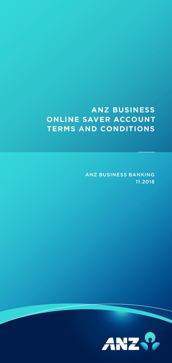 Anz Business Online Saver Account Terms And Conditions