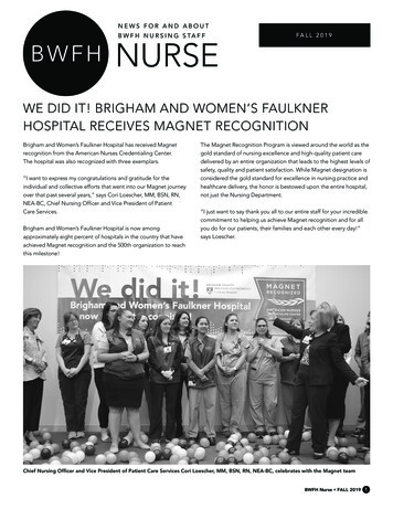 WE DID IT! BRIGHAM AND WOMEN’S FAULKNER HOSPITAL 