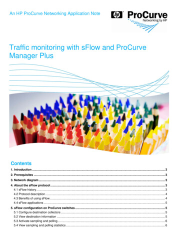 Traffic Monitoring With SFlow And ProCurve Manager Plus