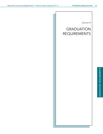 MVC Catalog 2018-19: Graduation Requirements