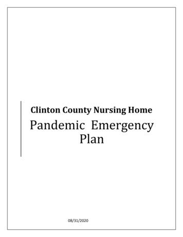 Pandemic Emergency Plan - Clinton County, New York