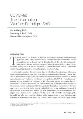 COVID-19: The Information Warfare Paradigm Shift