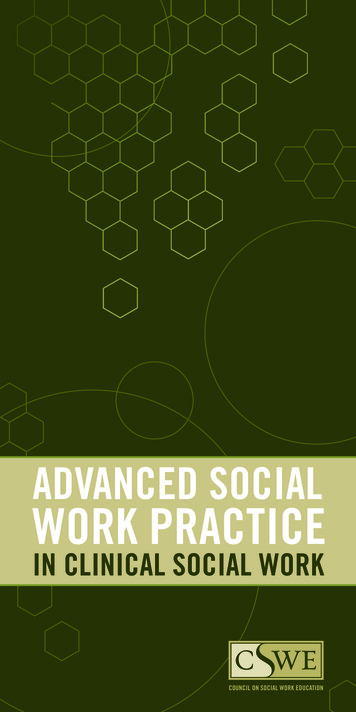 AdvAnced SociAl Work PrActice - CSWE
