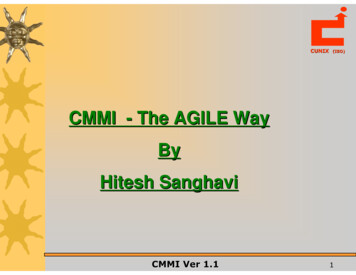 CMMI- The Agile Way