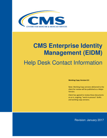 CMS Enterprise Identity Management (EIDM)
