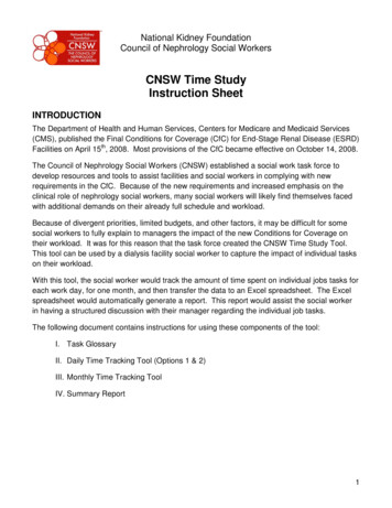 CNSW Time Study Instruction Sheet V 11-13-08