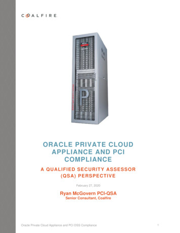 Oracle Private Cloud Appliance And PCI Compliance