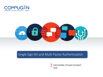 Single Sign-On And Multi-Factor Authentication