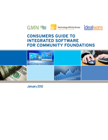 Consumers Guide To InteGrated Software For Community .