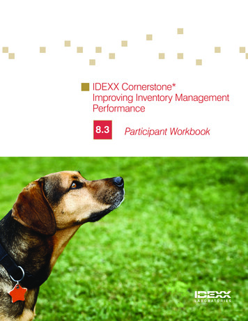 IDEXX Cornerstone* Improving Inventory Management 