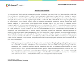 Disclosure Statement - Integra Connect