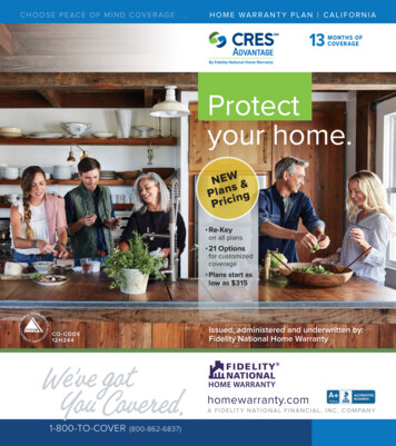 Protect Your Home. - CRES A Gallagher Affinity Division
