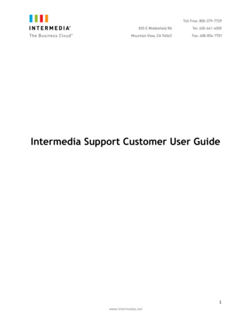 Intermedia Support Customer User Guide