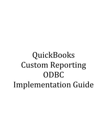 Advanced Reporting - ODBC Implementation Guide