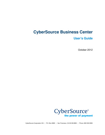 CyberSource Business Center