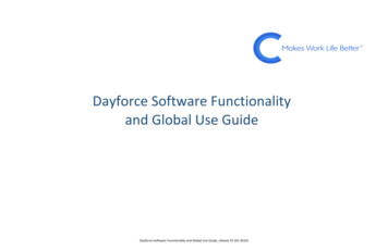 Dayforce Software Functionality And Global Use . - Ceridian