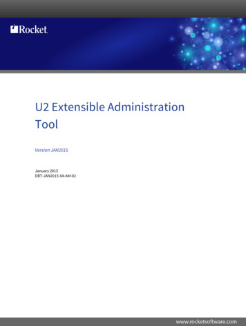 U2 Extensible Administration Tool - Rocket Software