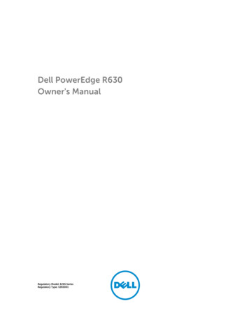 Dell PowerEdge R630 Owner's Manual - Colorado
