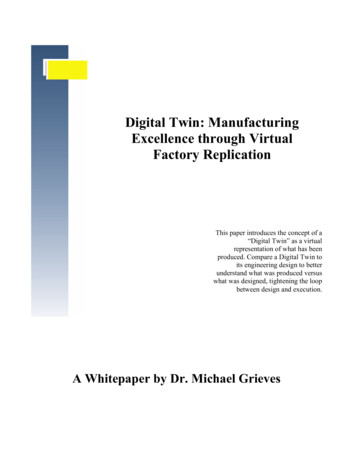 Digital Twin: Manufacturing Excellence Through Virtual .