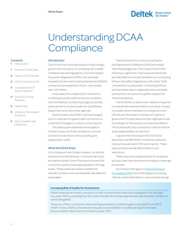 Understanding DCAA Compliance - Cordia Partners