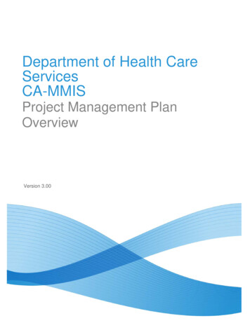 Department Of Health Care Services CA-MMIS