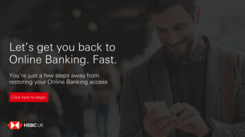 Let’s Get You Back To Online Banking. Fast.