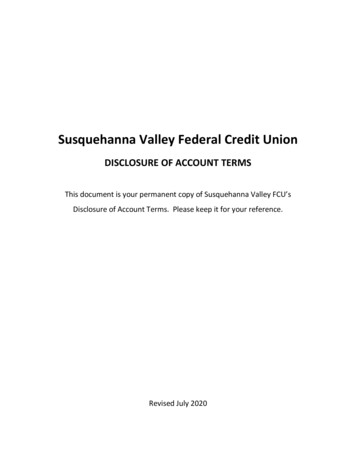 Susquehanna Valley Federal Credit Union