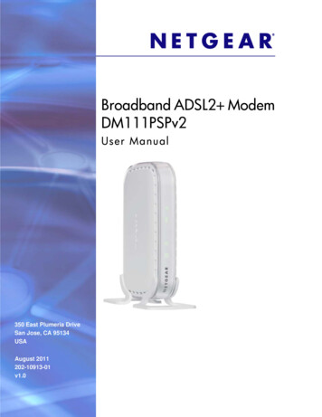Broadband ADSL2 Modem DM111PSPv2
