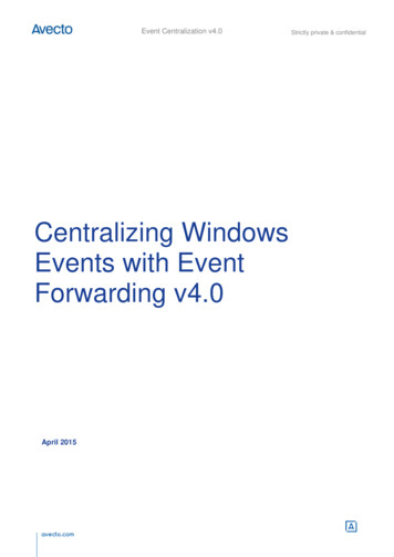 Centralizing Windows Events With Event Forwarding V4