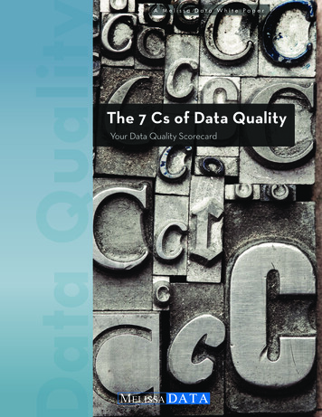 Your Data Quality Scorecard - Robert Fay