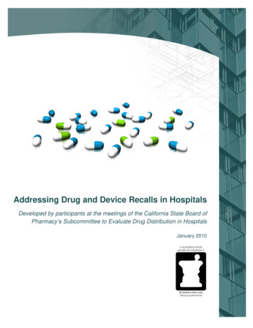 Addressing Drug And Device Recalls In Hospitals