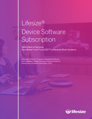 Lifesize Device Software Subscription