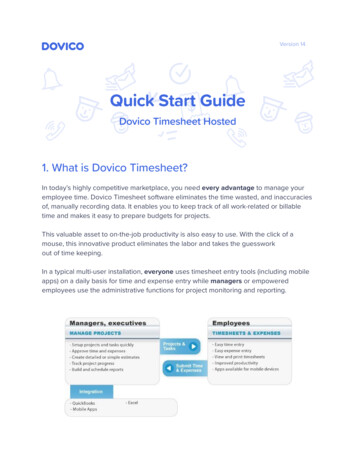DT Quick Start Guide Version14 - Dovico