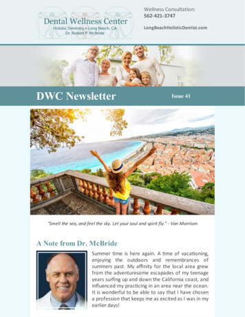 DWC Newsletter - Dental Wellness Center
