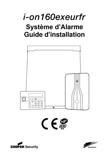 Système D’Alarme Guide D'installation