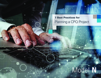 7 Best Practices For Planning A CPQ Project