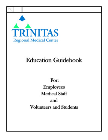 Education Guidebook - Trinitas Regional Medical Center .