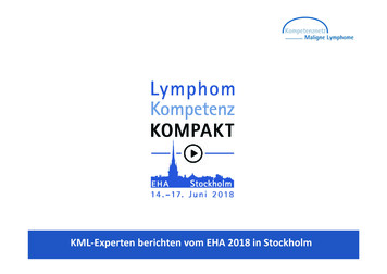 KML Experten EHA 2018 In Stockholm