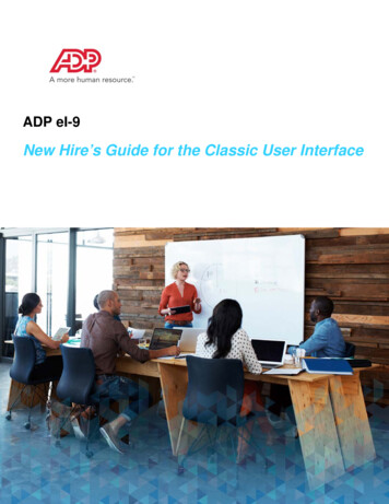 New Hire’s Guide - ADP