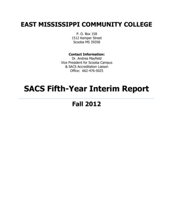 SACS Fifth-Year Interim Report - Nemcc.edu